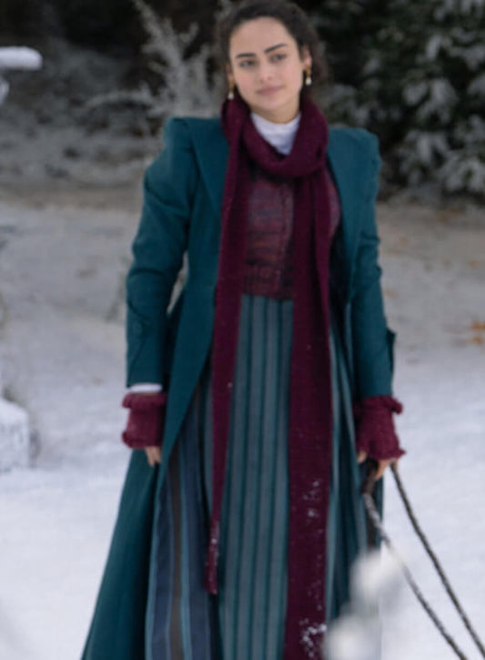 Nan St. George The Buccaneers Blue Wool Coat