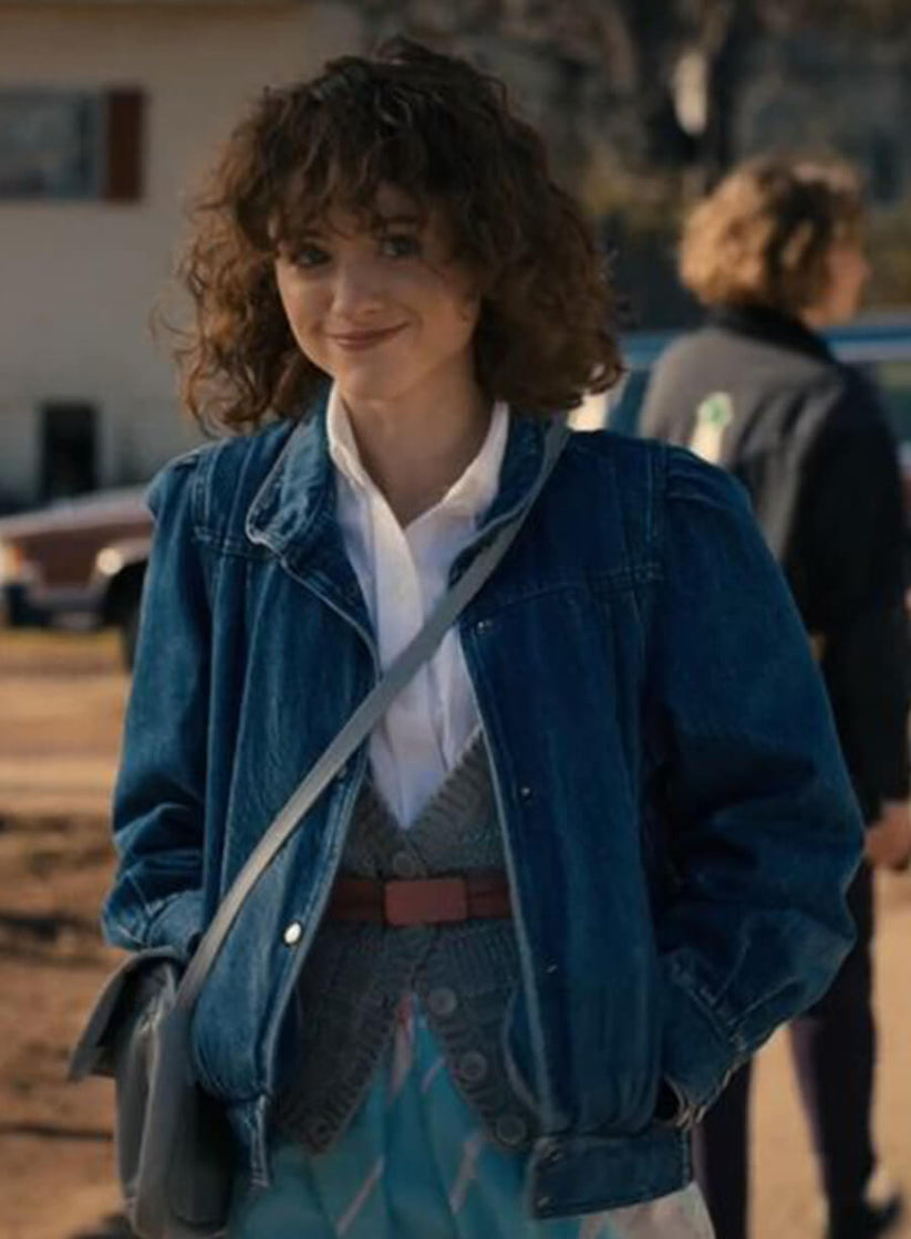 Nancy Wheeler Stranger Things S4 Blue Denim Jacket – LeatherJacketMerchant