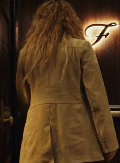 Natasha Lyonne Poker Face Beige Coat