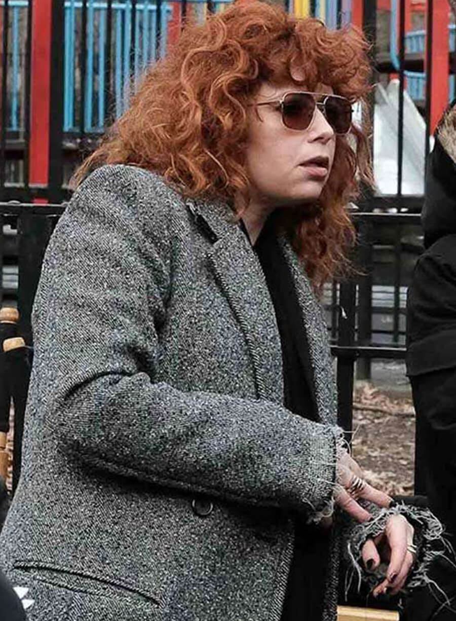 Natasha Lyonne Russian Doll Season 02 Grey Coat