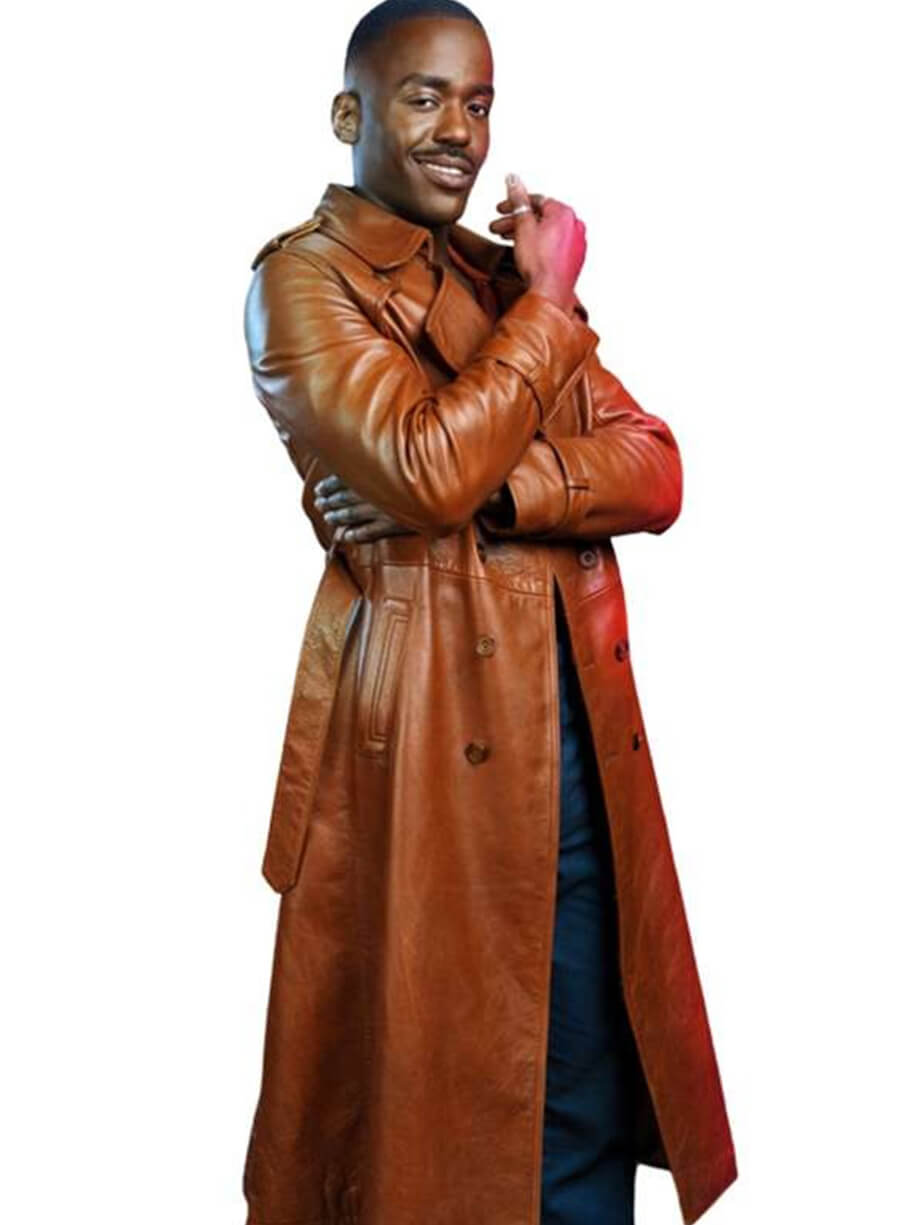 Ncuti Gatwa Doctor Who The Doctor Brown Leather Coat