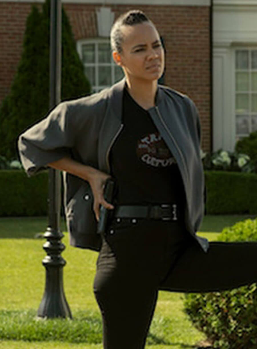 Neagley 2026 Maria Sten Grey Bomber Jacket