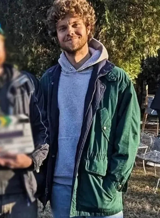 Neighborhood Watch Jack Quaid Green Jacket
