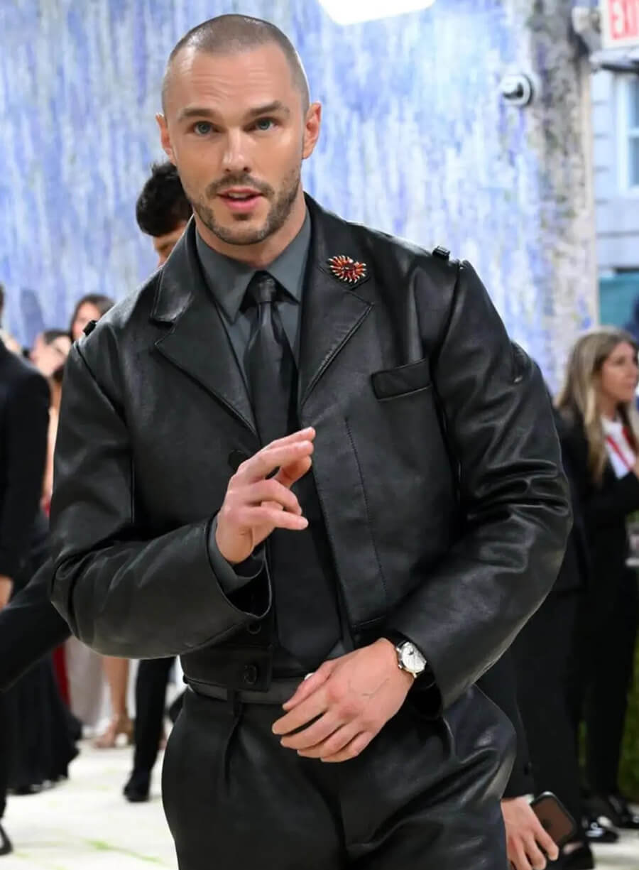 Nicholas Hoult Met Gala 2026 Leather Jacket