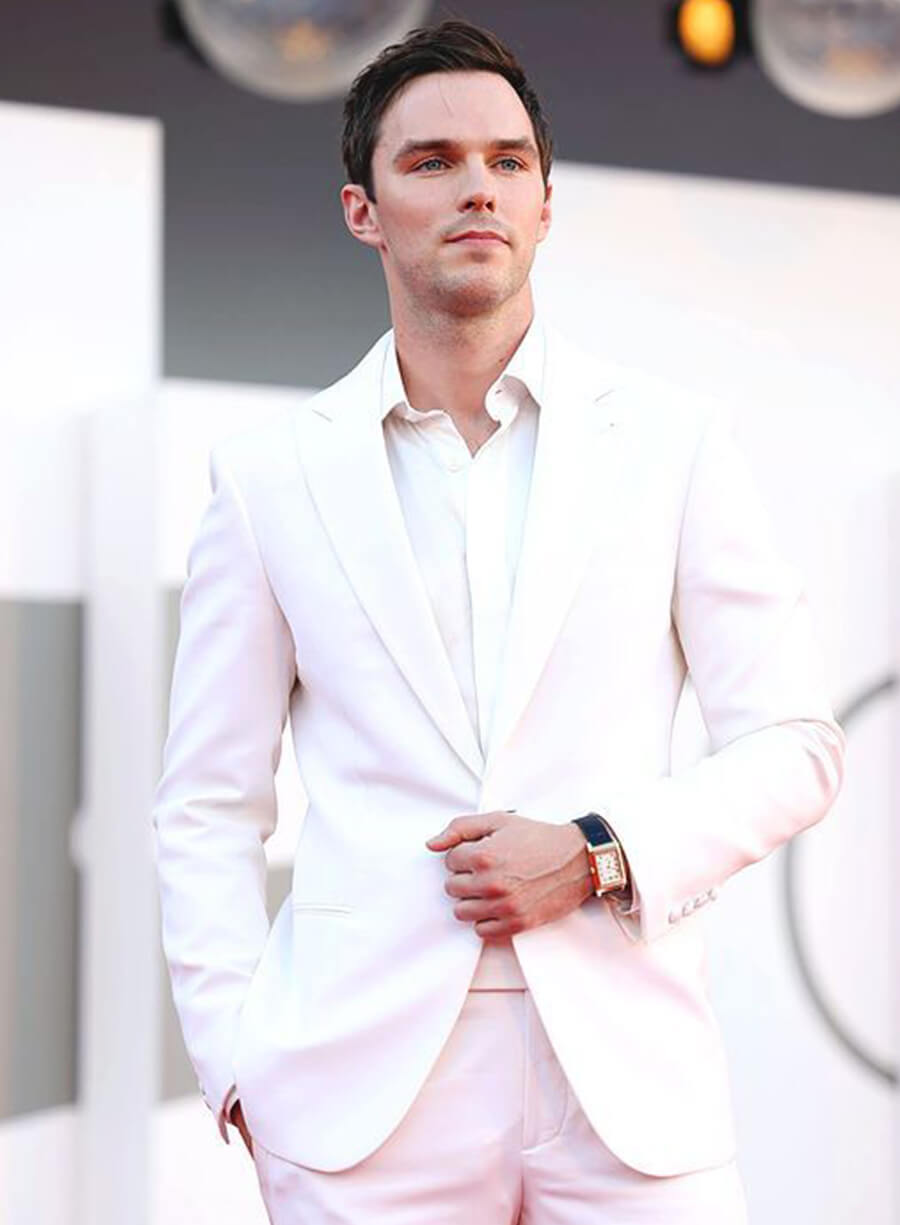 Nicholas Hoult White Blazer