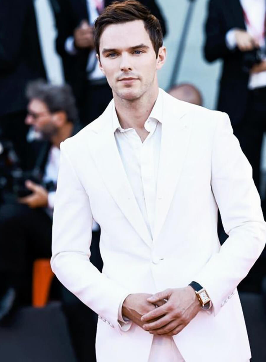 Nicholas Hoult White Blazer