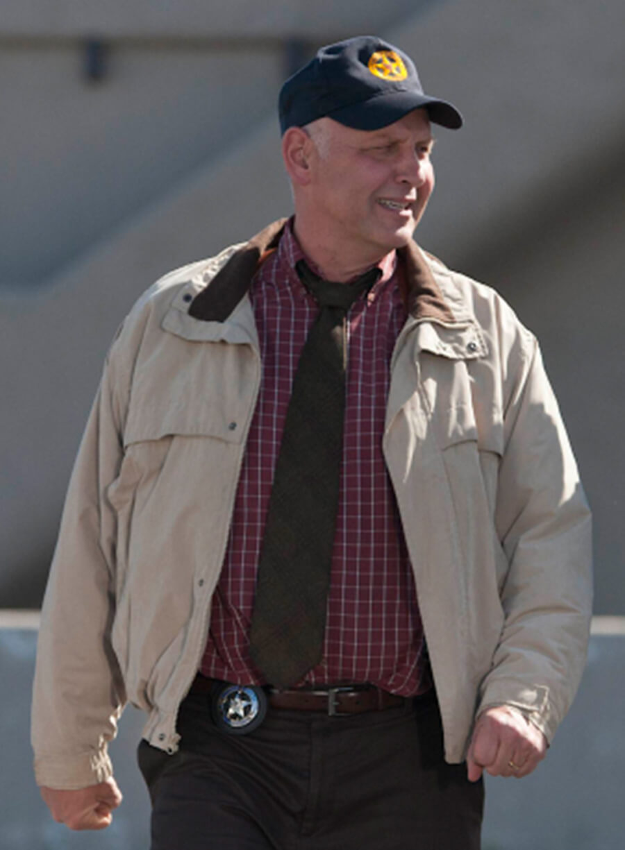 Nick Searcy Justified Beige Cotton Jacket