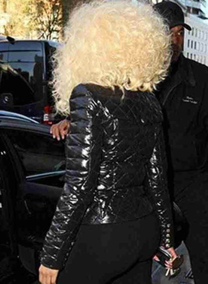 Nicki Minaj Black Leather Jacket