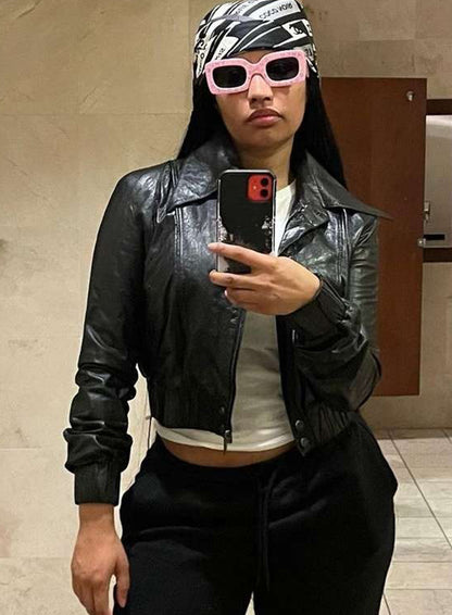 Nicki Minaj MTV Video Music Awards 2023 Leather Jacket
