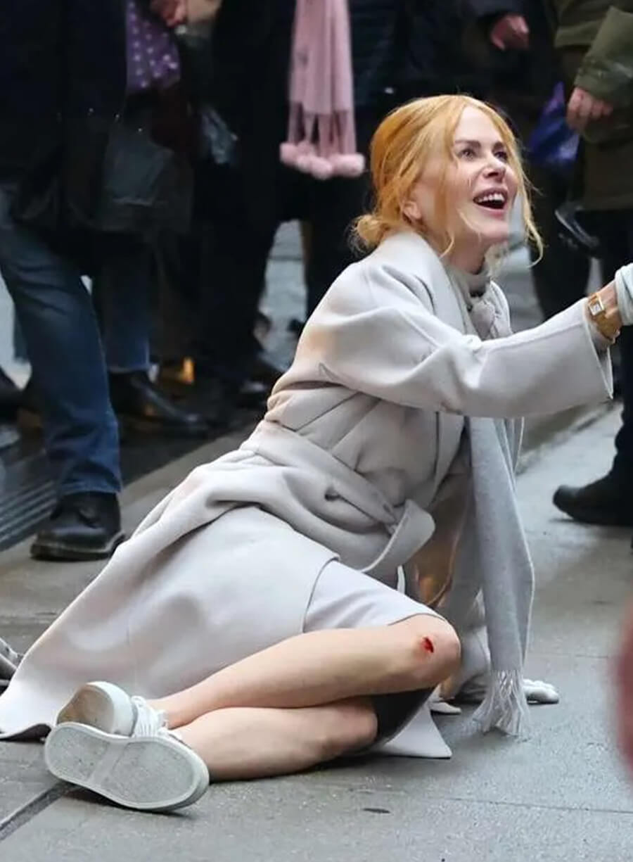 Nicole Kidman Babygirl White Coat