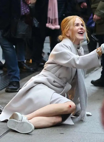 Nicole Kidman Babygirl White Coat