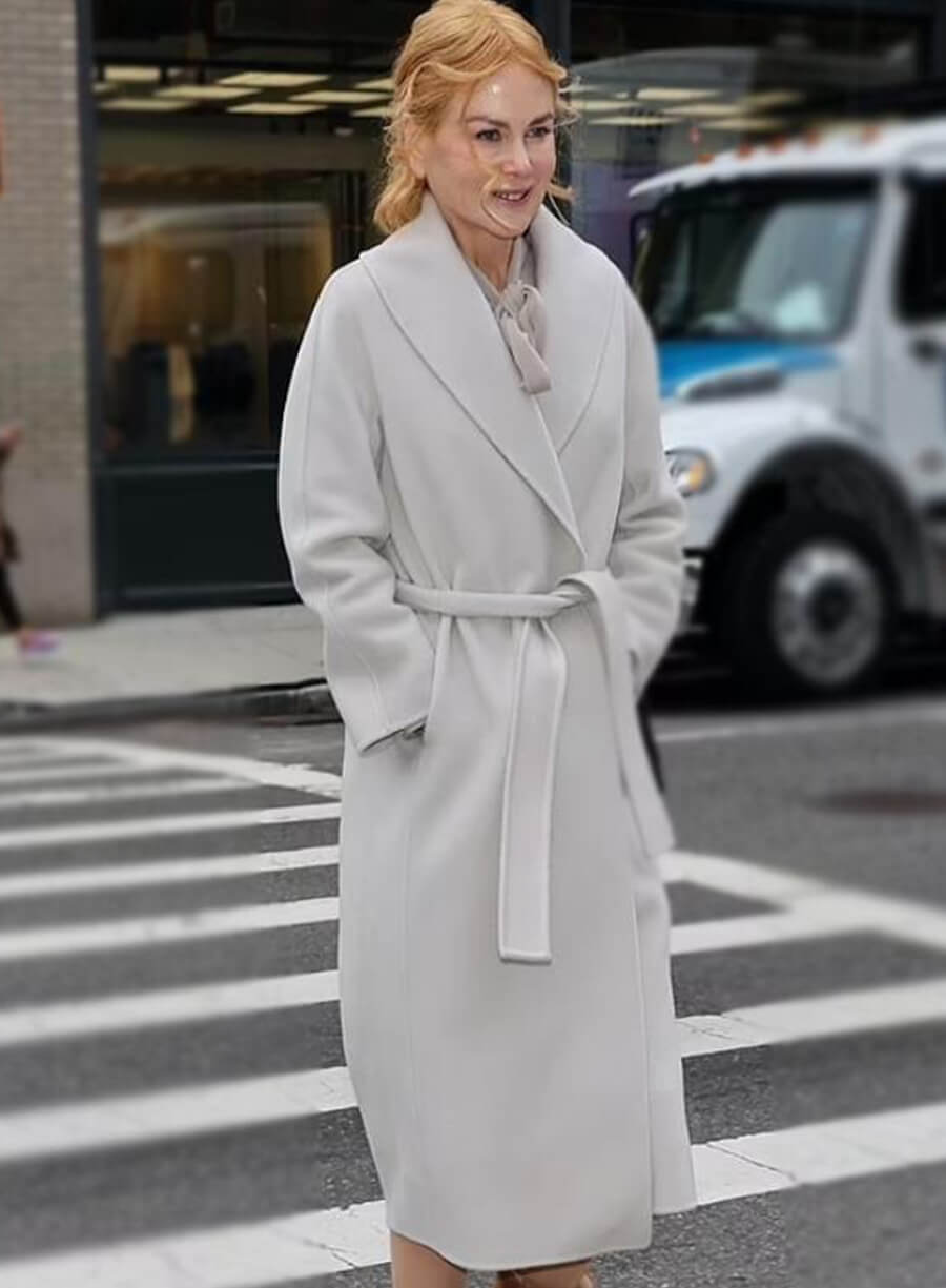 Nicole Kidman Babygirl White Coat