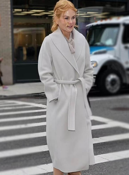 Nicole Kidman Babygirl White Coat