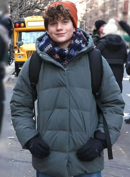 Noah Benson Law and Order SVU S26 Puffer Coat