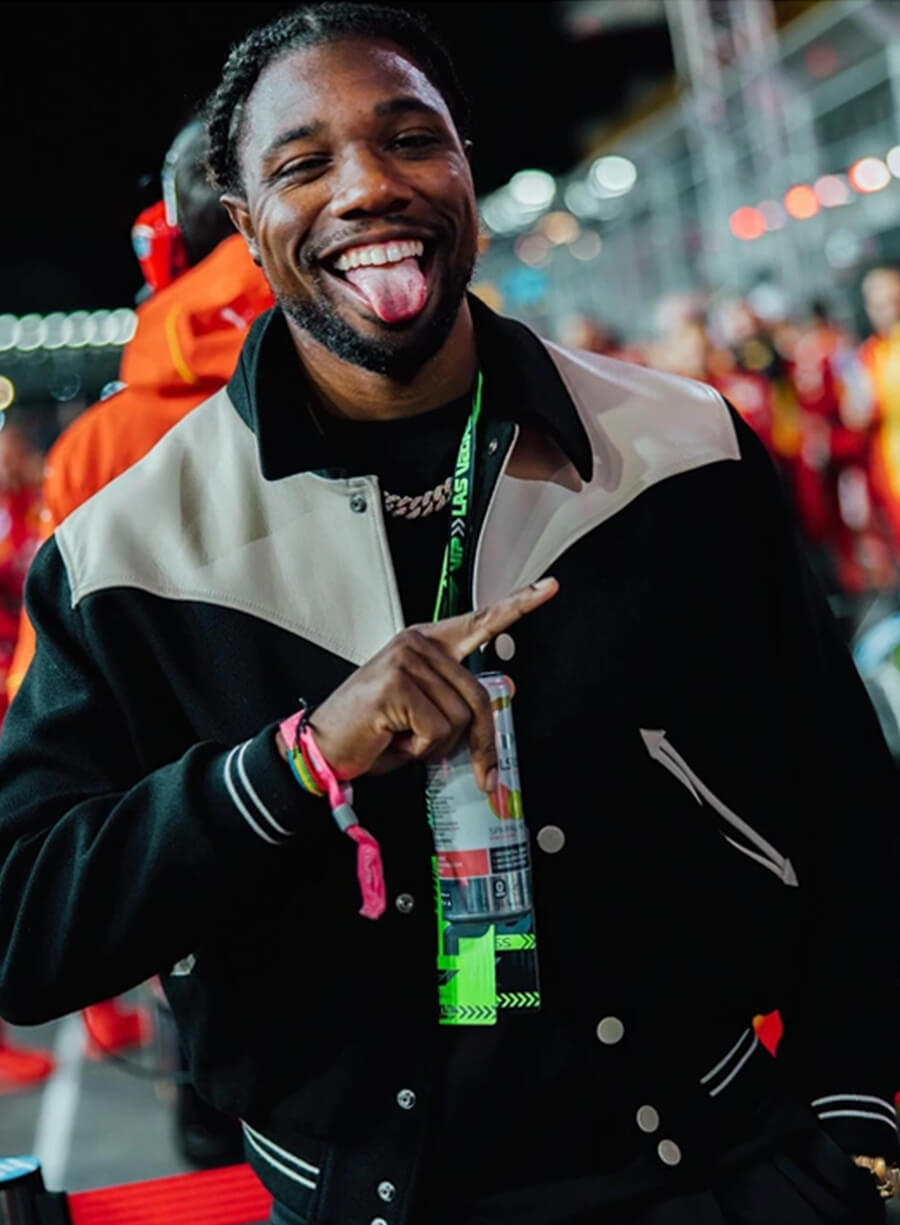 Noah Lyles Las Vegas Grand Prix 2024 Varsity Jacket