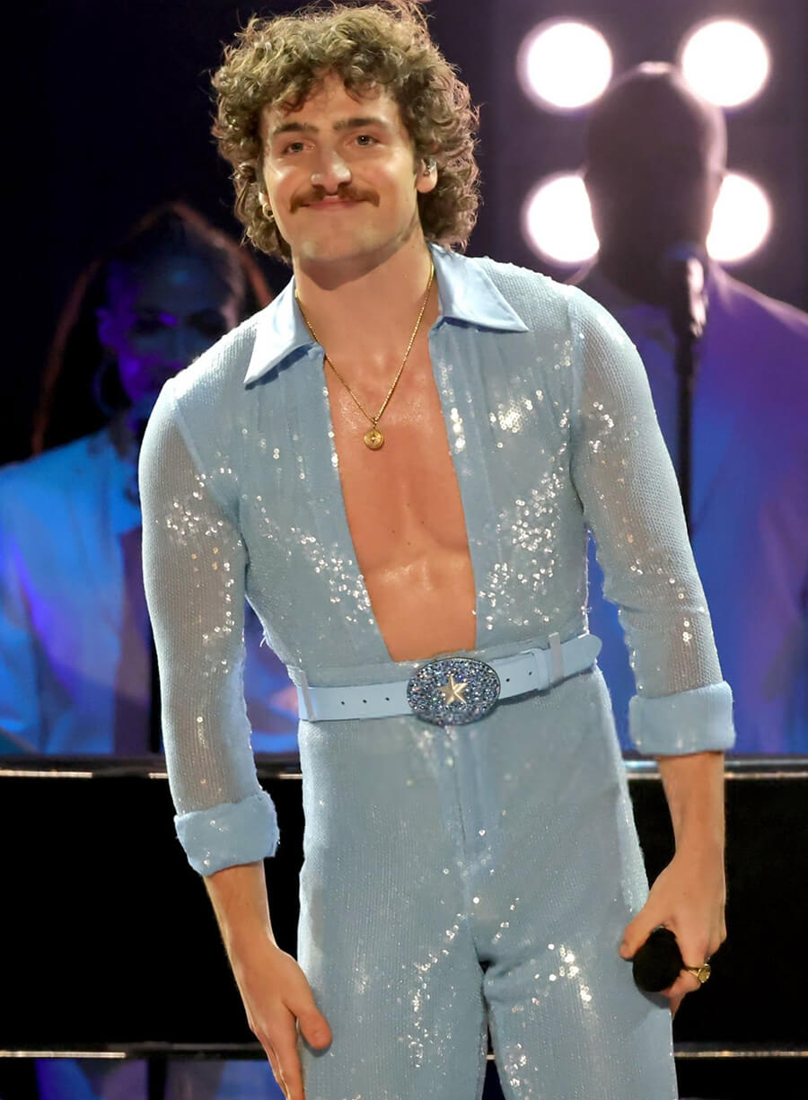 Benson Boone Grammys 2025 Blue Jumpsuit