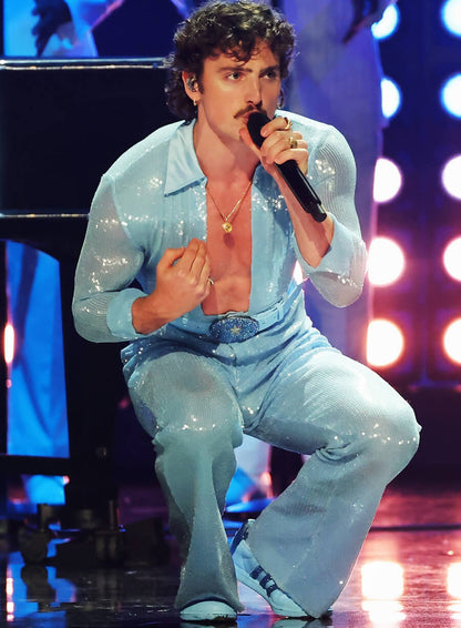 Benson Boone Grammys 2025 Blue Jumpsuit