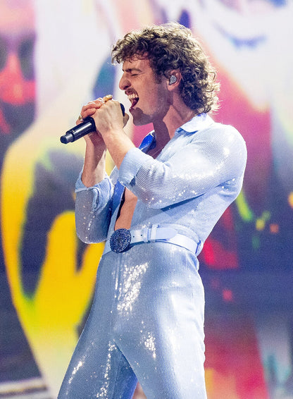 Benson Boone Grammys 2025 Blue Jumpsuit