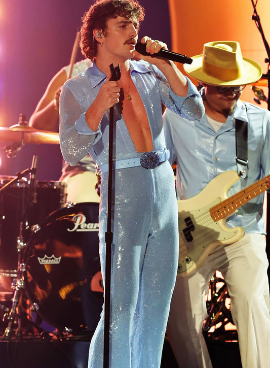 Benson Boone Grammys 2025 Blue Jumpsuit