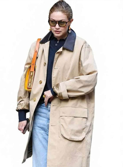 NYC 2026 Gigi Hadid Beige Coat