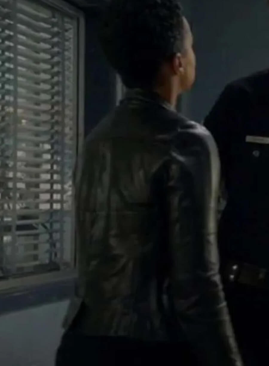 Nyla Harper The Rookie S06 Black Leather Jacket