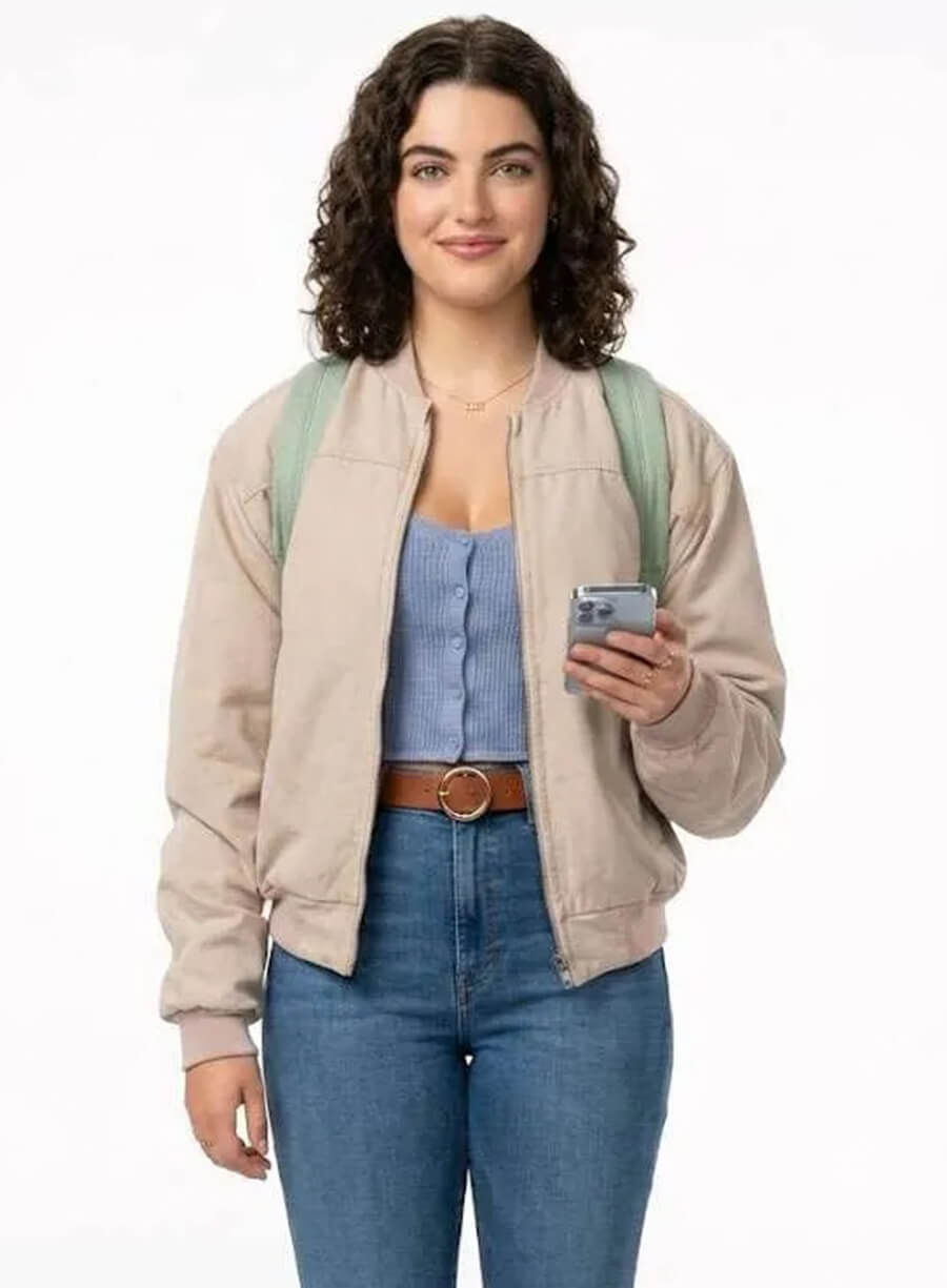 Off Campus 2026 Hannah Wells Bomber Jacket