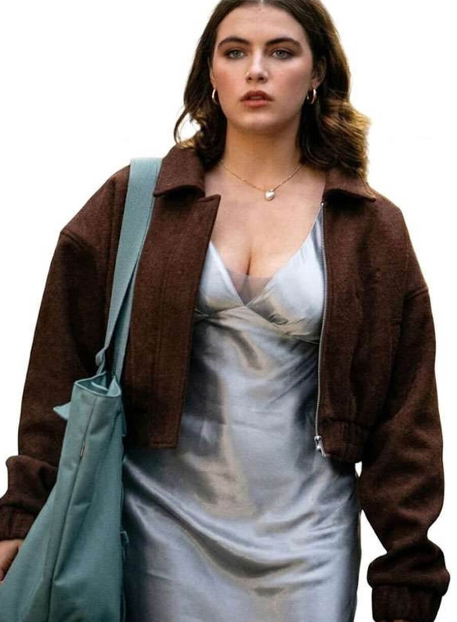 Off Campus 2026 Hannah Wells Brown Suede Jacket