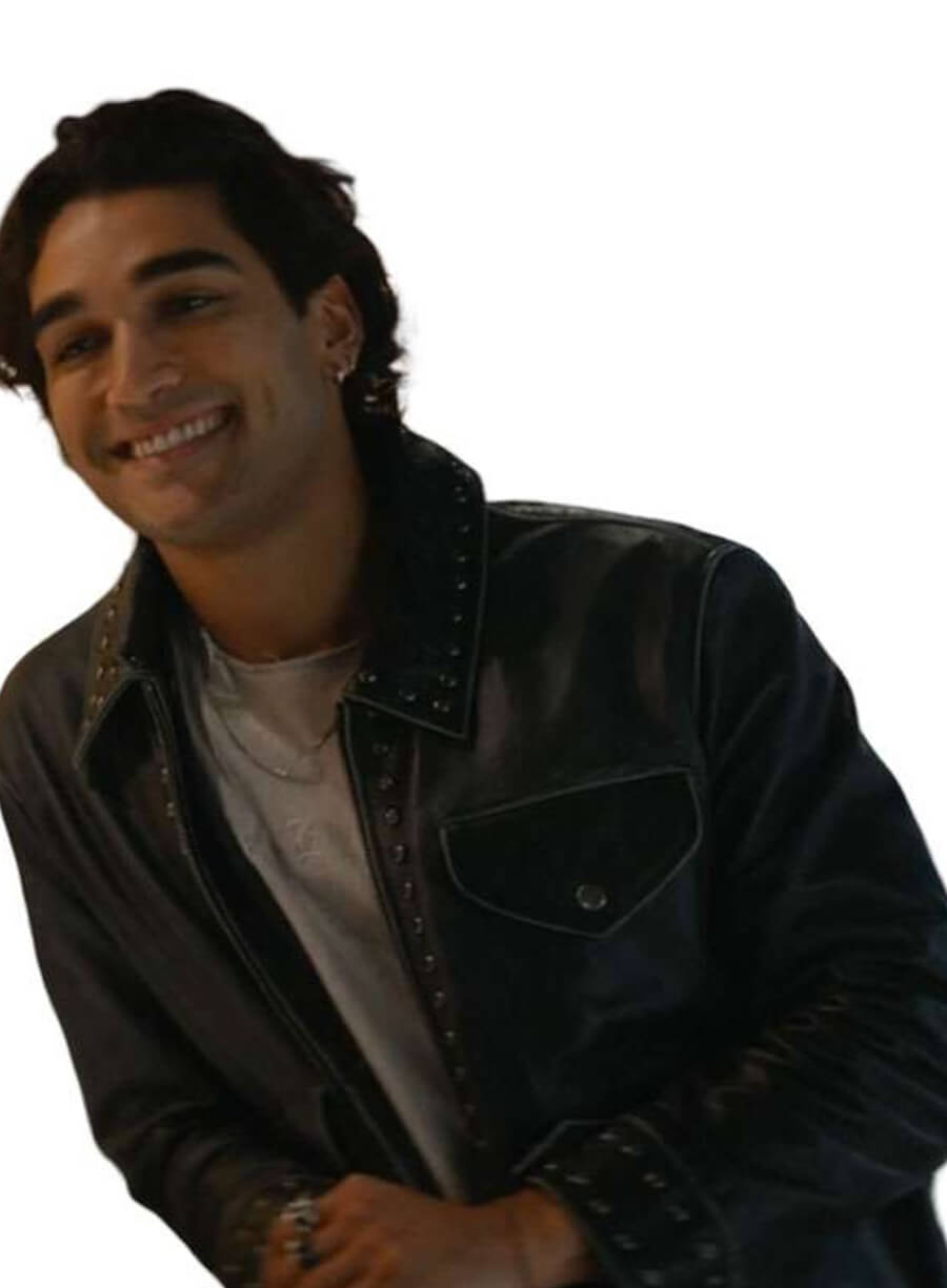 Off Campus 2026 Justin Kohl Black Leather Jacket