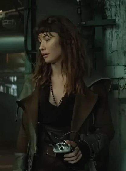 Olga Kurylenko Afterburn 2025 Leather Jacket