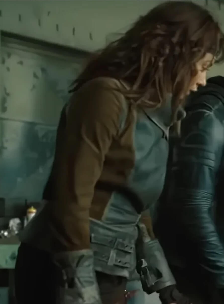 Olga Kurylenko Afterburn 2025 Leather Jacket
