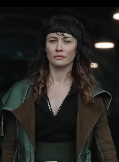 Olga Kurylenko Afterburn 2025 Leather Jacket
