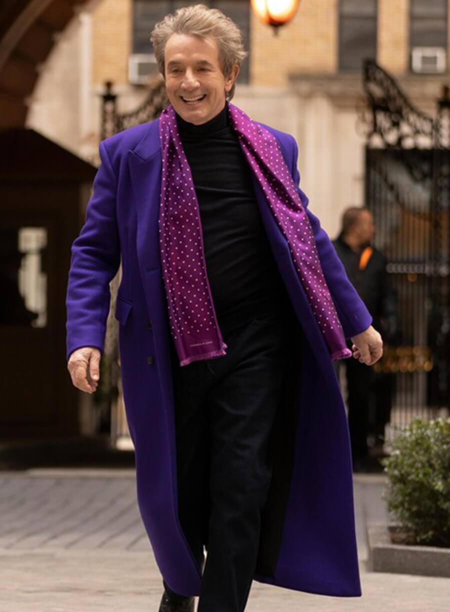 Oliver Putnam Only Murders in the Building Purple Coat