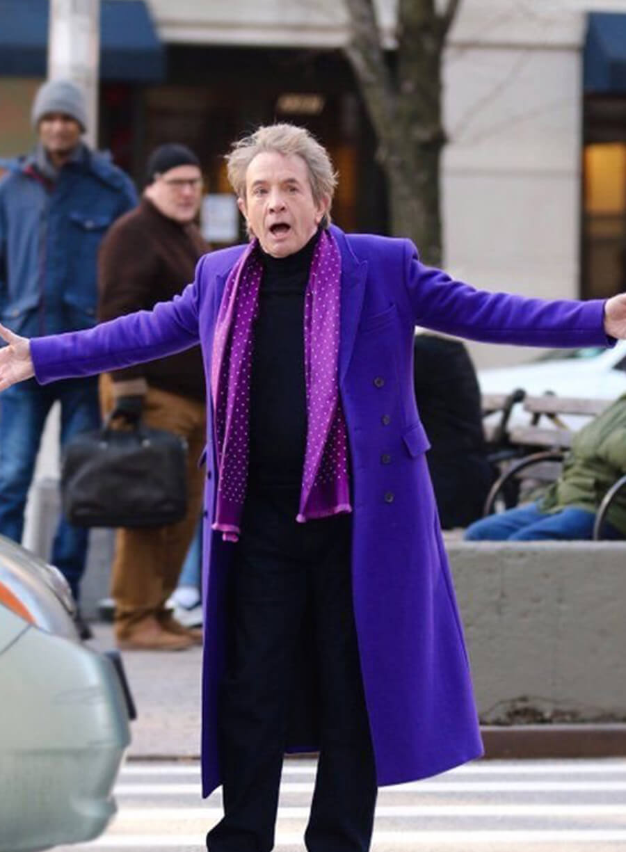 Oliver Putnam Only Murders in the Building Purple Coat
