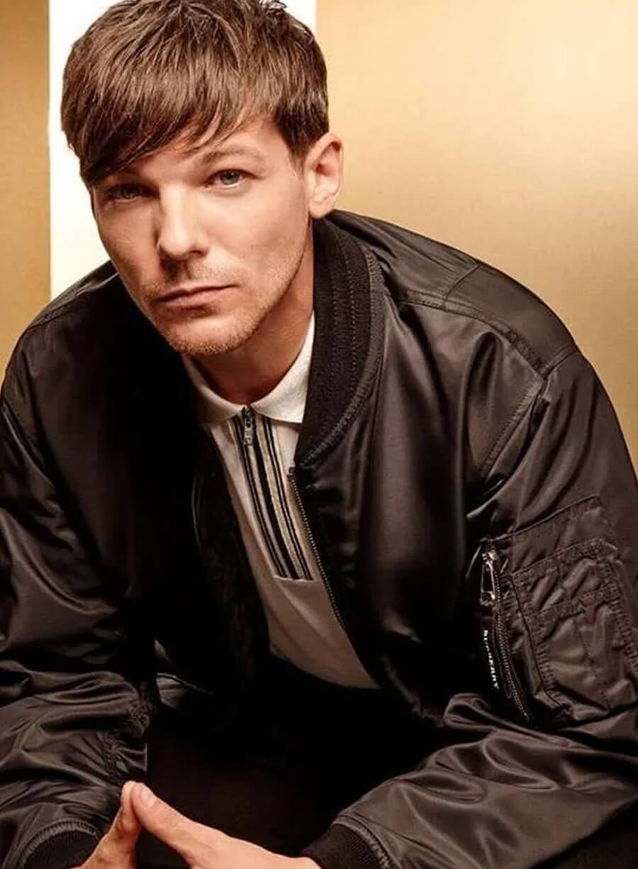 One Direction Louis Tomlinson Black Jacket