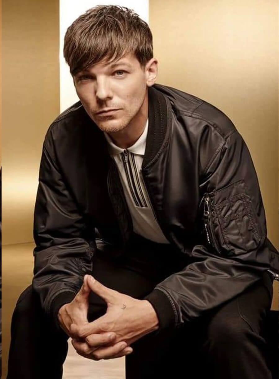 One Direction Louis Tomlinson Black Jacket