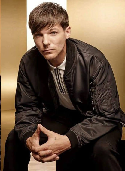 One Direction Louis Tomlinson Black Jacket