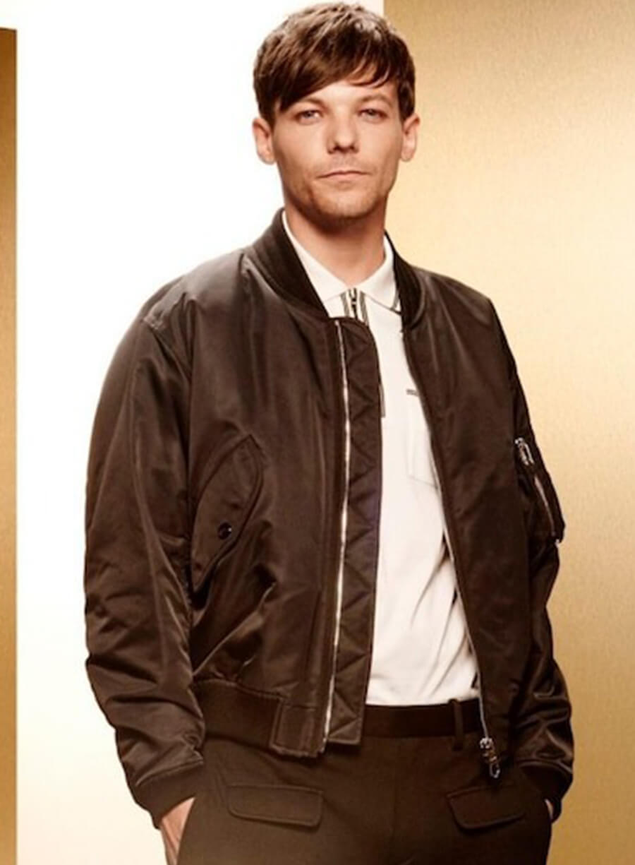 One Direction Louis Tomlinson Black Jacket