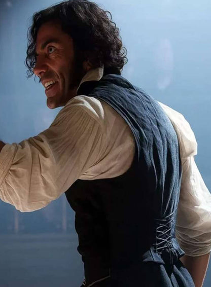 Frankenstein 2025 Oscar Isaac Black Vest