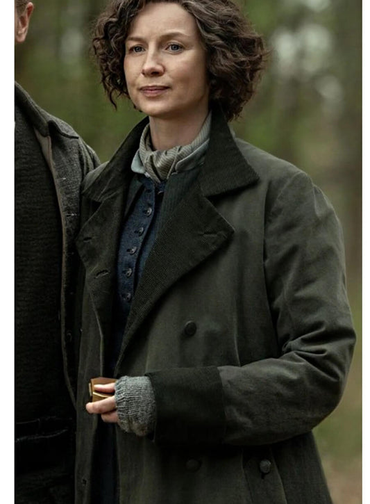 Outlander S07 Claire Fraser Green Coat
