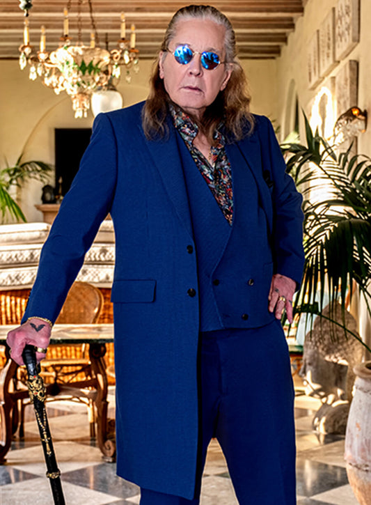 Ozzy Osbourne Blue Wool Coat