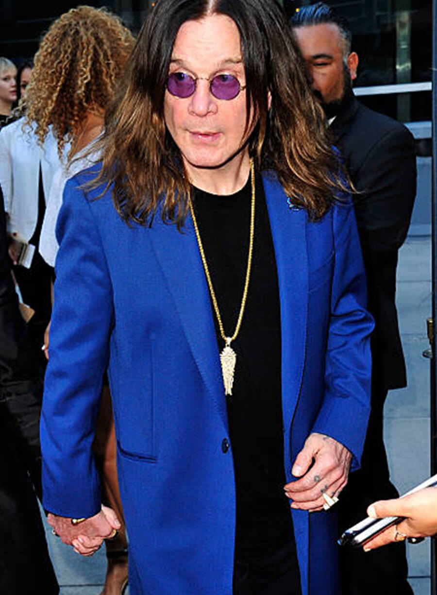 Ozzy Osbourne Red Carpet Blue Coat