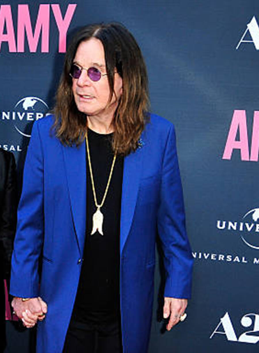 Ozzy Osbourne Red Carpet Blue Coat