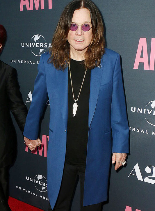 Ozzy Osbourne Red Carpet Blue Coat