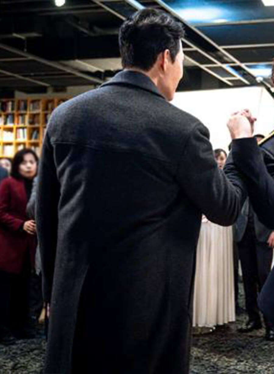Park Sung Woong Rugal Black Wool Coat