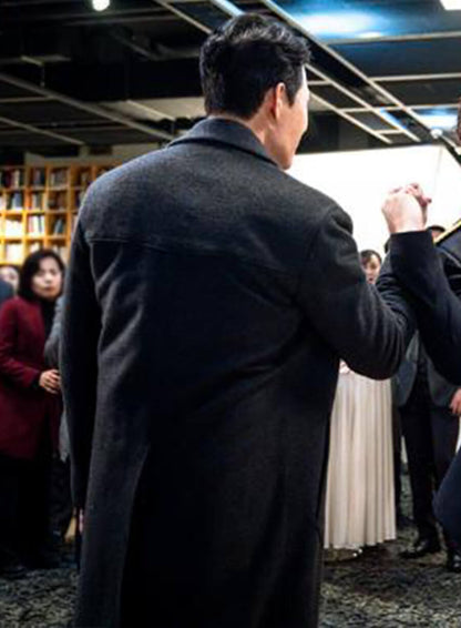 Park Sung Woong Rugal Black Wool Coat
