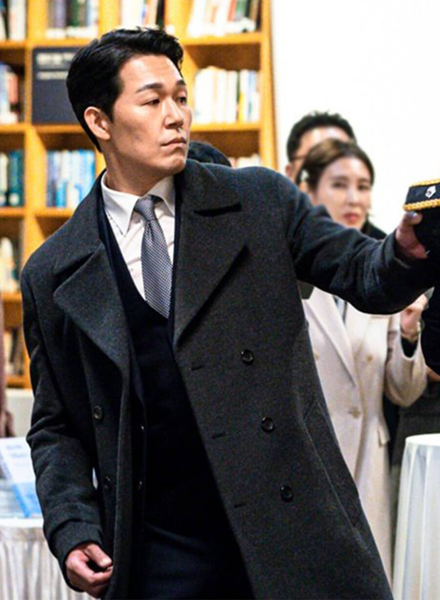 Park Sung Woong Rugal Black Wool Coat