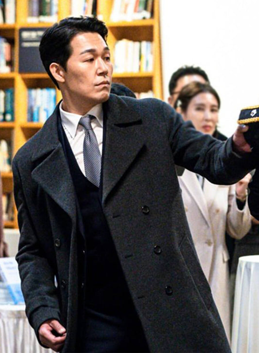 Park Sung Woong Rugal Black Wool Coat