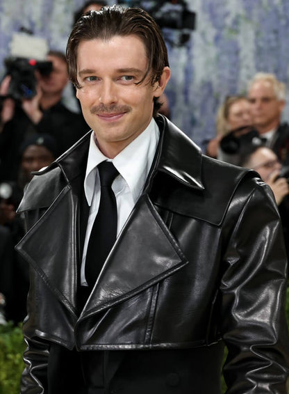 Patrick Schwarzenegger Met Gala 2026 Cropped Leather Jacket
