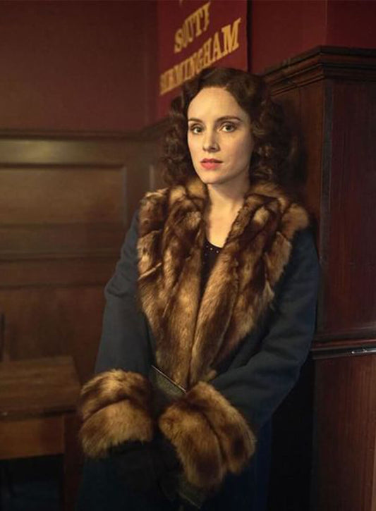 Peaky Blinders Ada Shelby Blue Long Coat