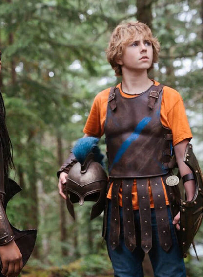 Percy Jackson and the Olympians Walker Scobell Brown Vest